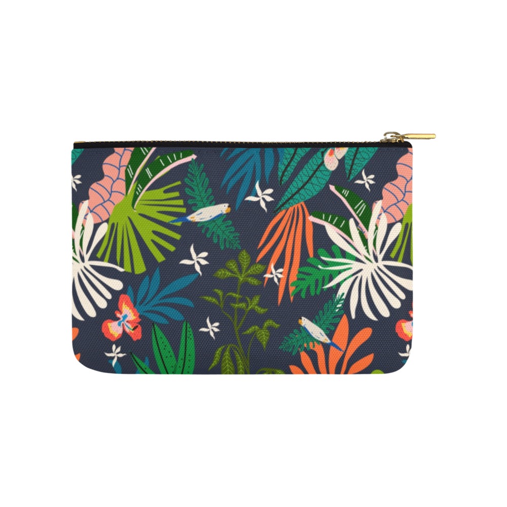 Birds in the jungle modern Carry-All Pouch 9.5''x6''