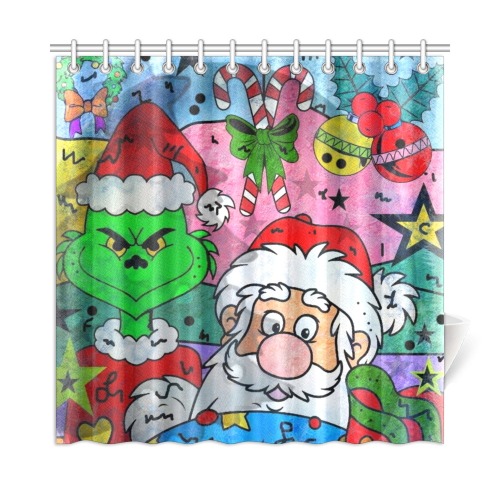 Time for Christmas by Nico Bielow Shower Curtain 72"x72"