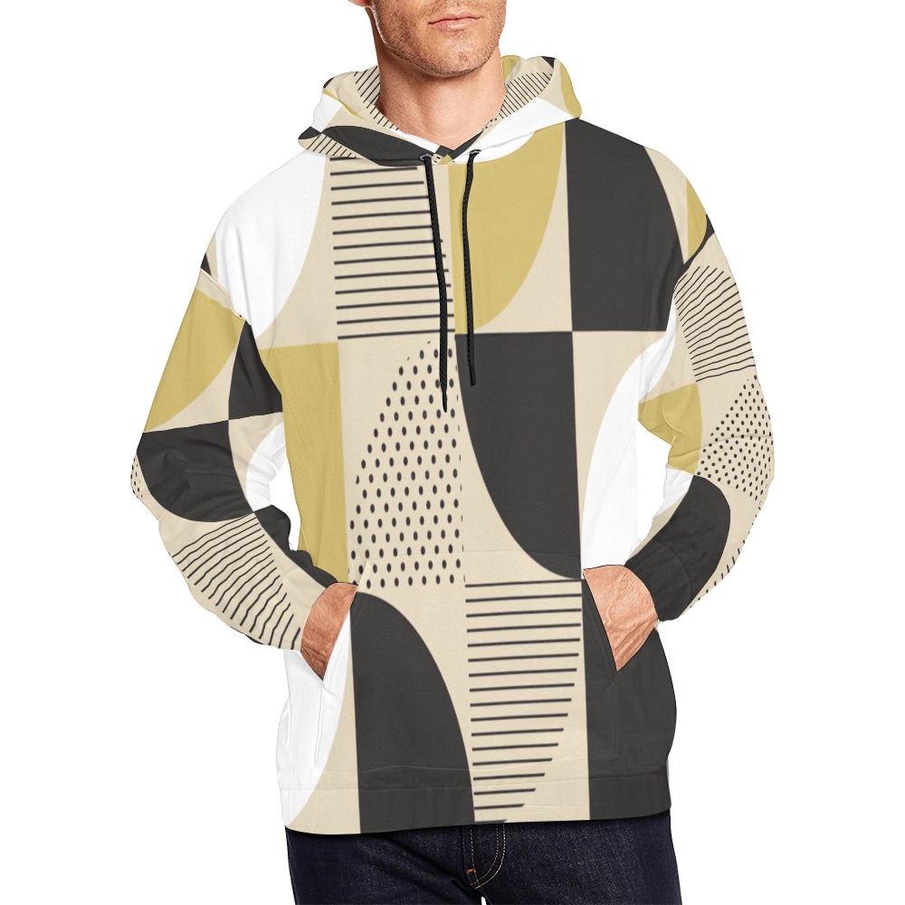 Multicolor  Abstract All Over Print Hoodie for Men (USA Size) (Model H13)