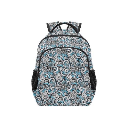 Let Your Spirit Wander_Teal Blue Multifunctional Backpack (Model 1731)