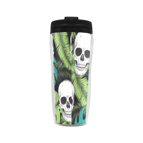 Green and Leaf Skull Cup Reusable Coffee Cup (11.8oz)