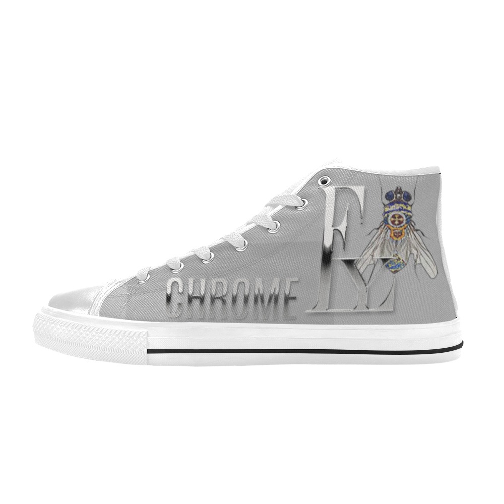 Chrome Collectable Fly Women's Classic High Top Canvas Shoes (Model 017)