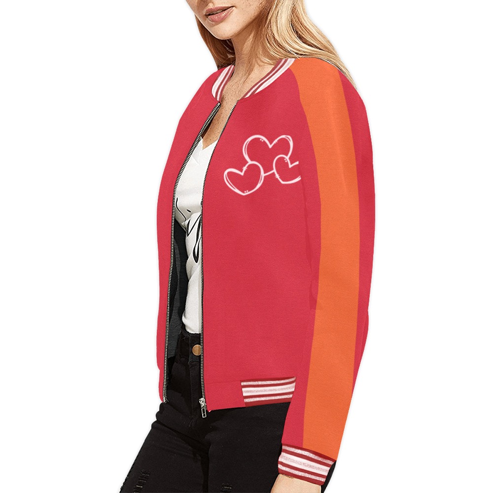 Adventure city Female ensemble track jacket All Over Print Bomber Jacket for Women (Model H21)