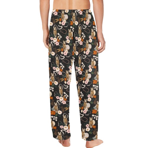 FLOWERY WILD CAT II -01 Men's Pajama Trousers