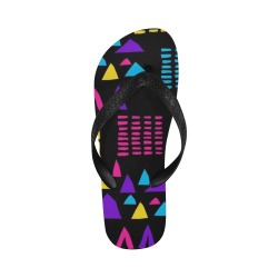 Colorful Abstract Pattern Flip Flops Flip Flops for Men/Women (Model 040)