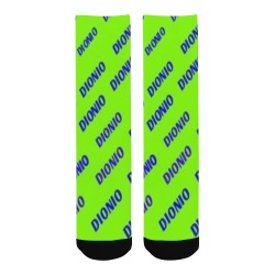 DIONIO Clothing - Steppers Socks (Neon Yellow) Men's Custom Socks