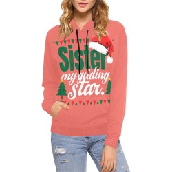 Sister's Guiding Star Hoodie All Over Print Hoodie for Women (USA Size) (Model H13)