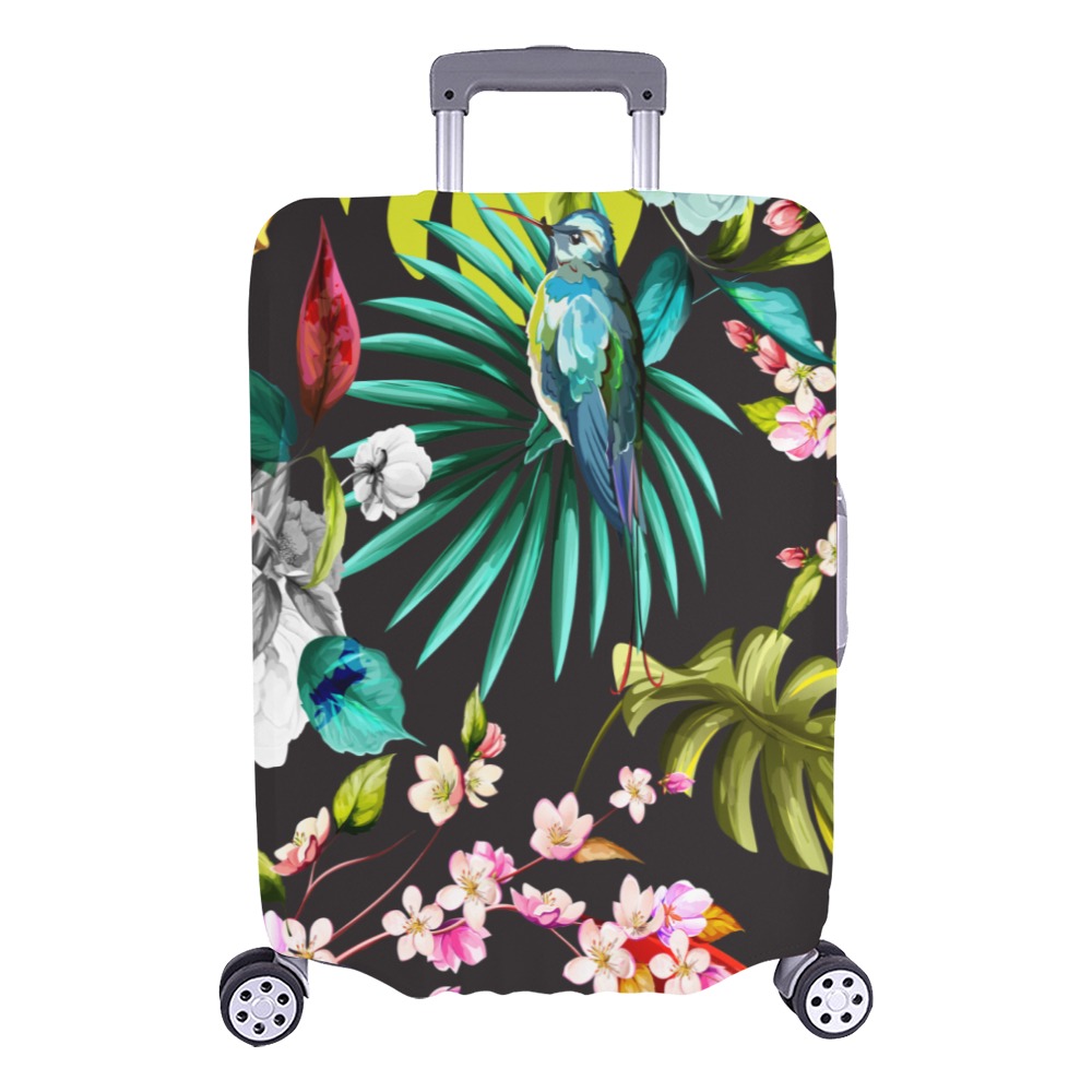 BEAUTIFUL BIRD/FLOWERS large Luggage Cover/Large 26"-28"