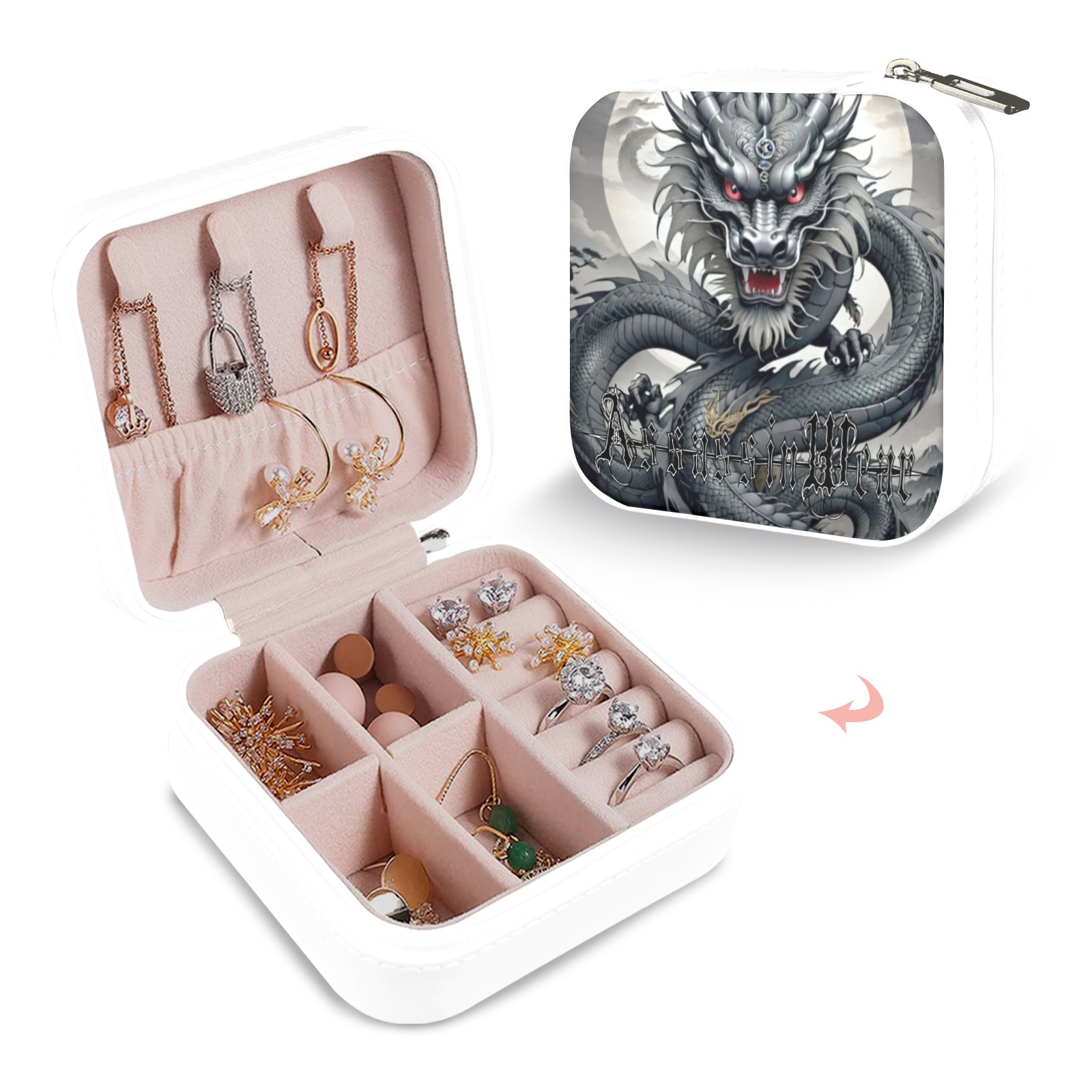 Chinese Dragon 5567 Jewelry Box Custom Printed Travel Jewelry Box