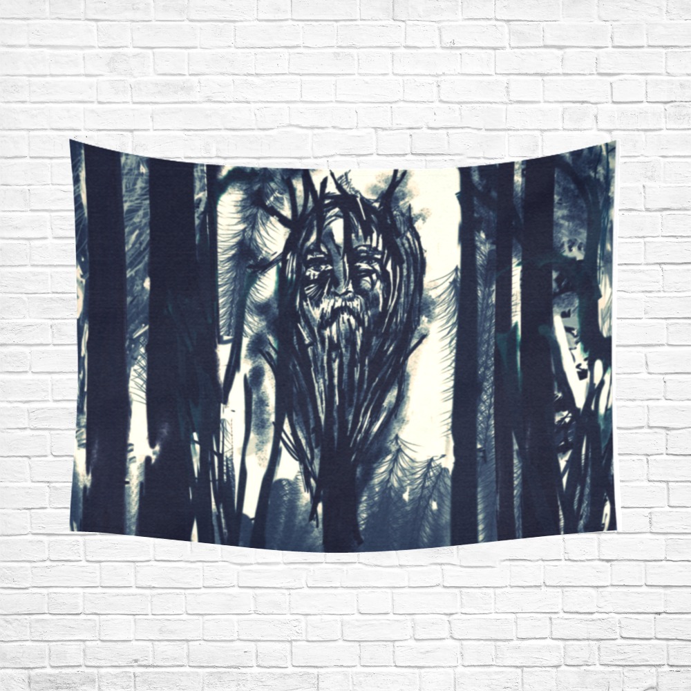 forest of melancholy Cotton Linen Wall Tapestry 80"x 60"
