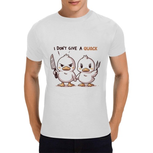 I Don't Give A Quack Men's T-Shirt in USA Size (Front Printing Only)