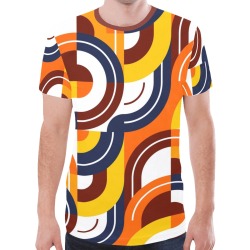 Unique Abstract New All Over Print T-shirt for Men (Model T45)