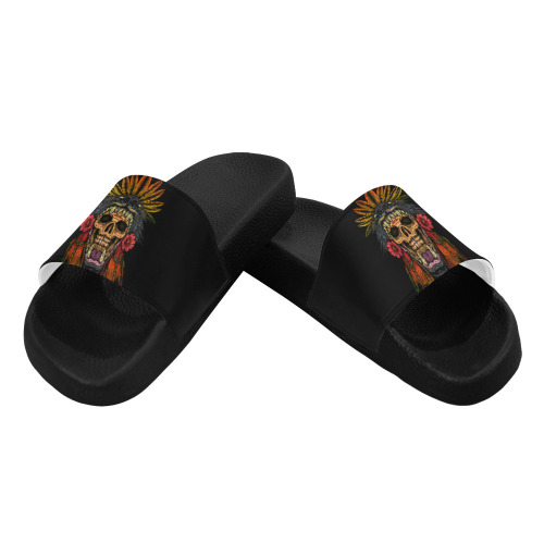 Aztec Warrior Men's Slide Sandals (Model 057)