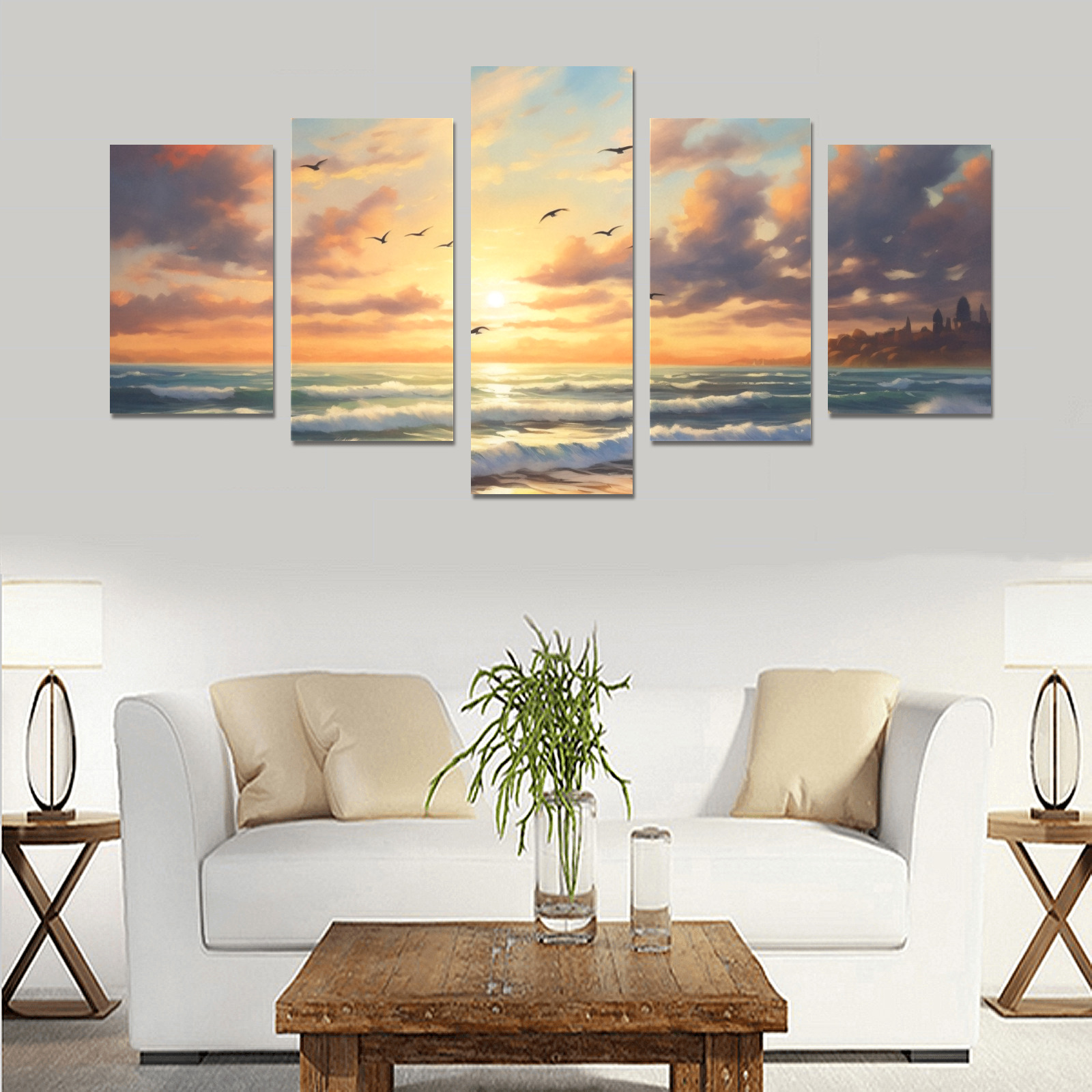 A Perfect Day Canvas Print Sets C (No Frame)