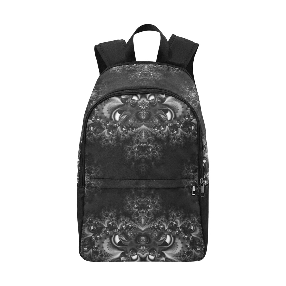 Frost at Midnight Fractal Fabric Backpack for Adult (Model 1659)