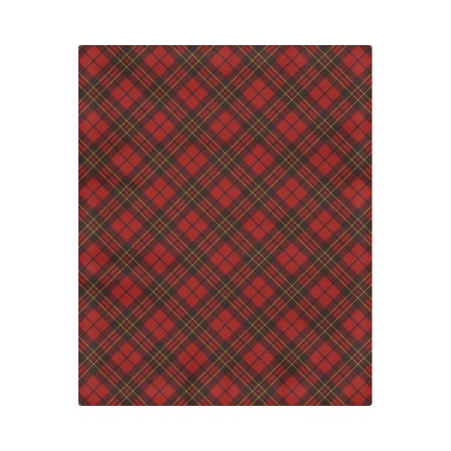 Red tartan plaid winter Christmas pattern holidays Duvet Cover 86"x70" ( All-over-print)