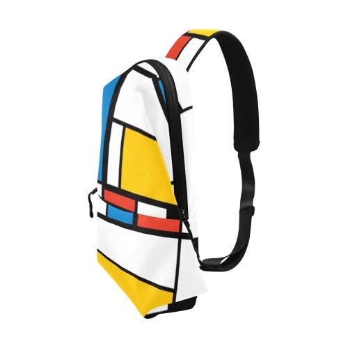 Mondrian De Stijl Modern Chest Bag (Model 1678)