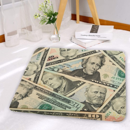 US PAPER CURRENCY Rectangular Seat Cushion