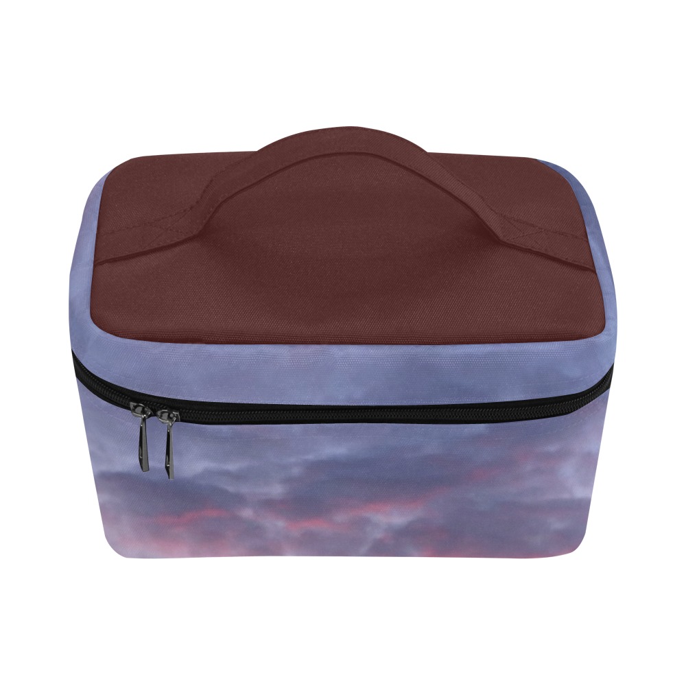 Morning Purple Sunrise Collection Cosmetic Bag/Large (Model 1658)