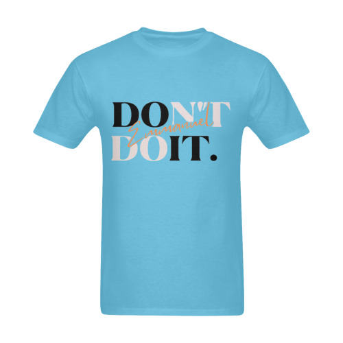 EMMANUEL DON'T DO IT! SUNNY MEN'S T-SHIRT LIGHT BLUE Sunny Men's T- shirt (Model T06)