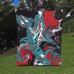 Dark Wave of Colors Quilt 50"x60"