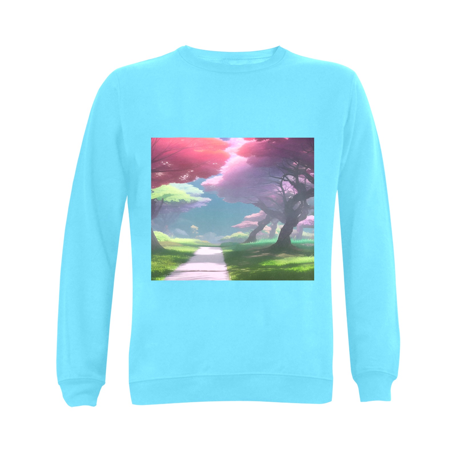 Beautiful Trees Gildan Crewneck Sweatshirt(NEW) (Model H01)