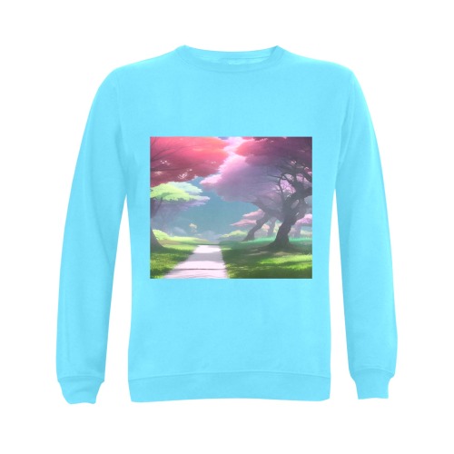 Beautiful Trees Gildan Crewneck Sweatshirt(NEW) (Model H01)