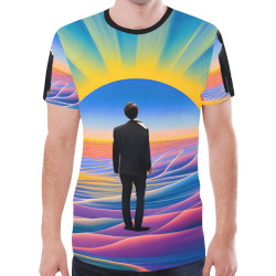 Desert Sunrise New All Over Print T-shirt for Men (Model T45)