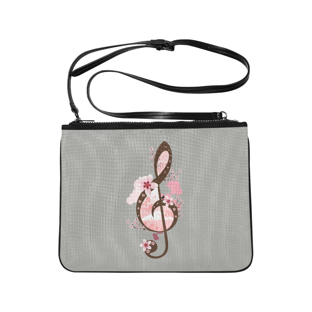 Cherry Blossom Music Slim Clutch Bag (Model 1668)