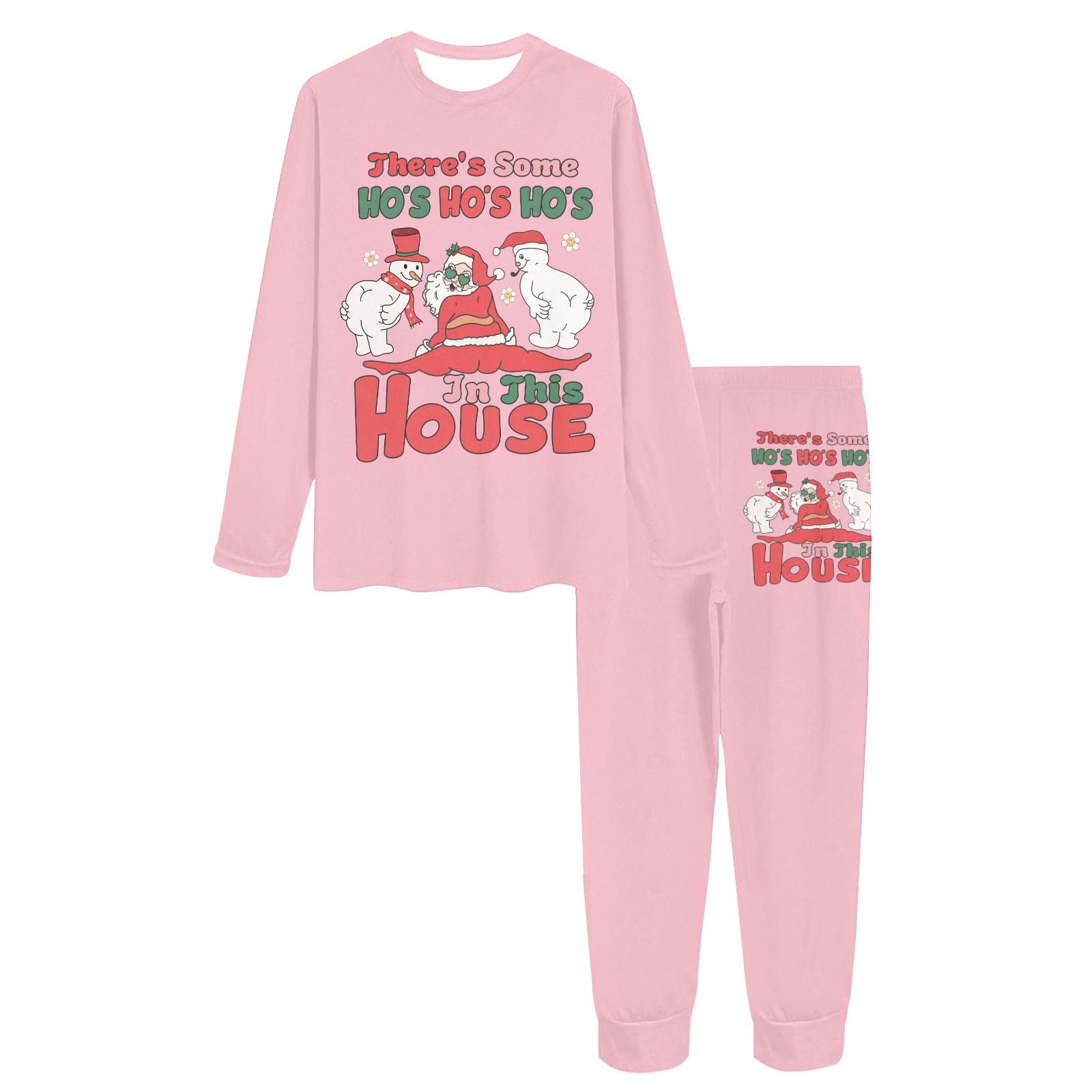 There's Some Ho's In This House (P) Women's All Over Print Pajama Set