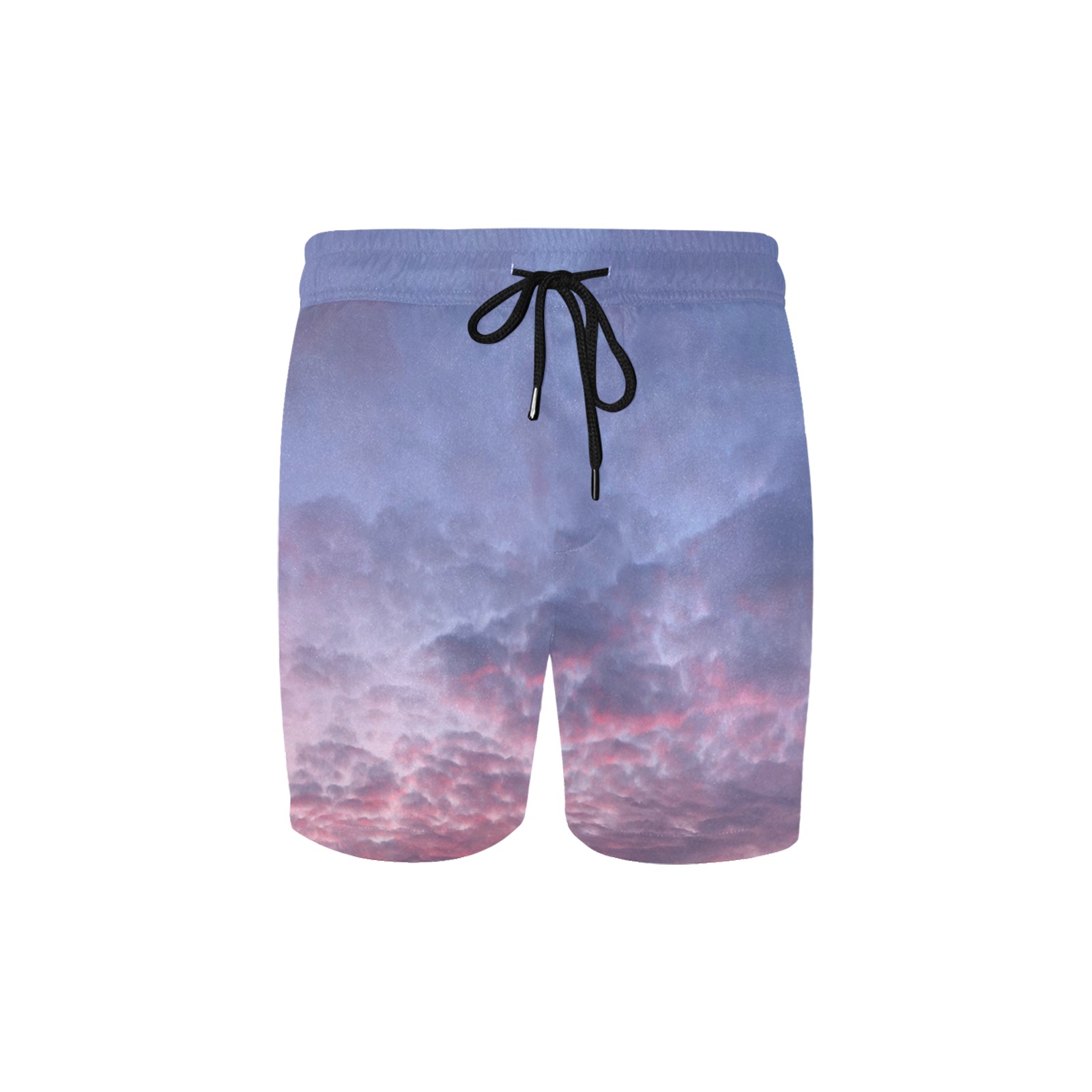 Morning Purple Sunrise Collection Men's Mid-Length Swim Shorts (Model L39)
