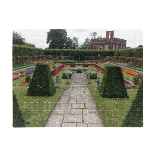 Hampton Court Garden No 1 A3 Size Jigsaw Puzzle (Set of 252 Pieces)