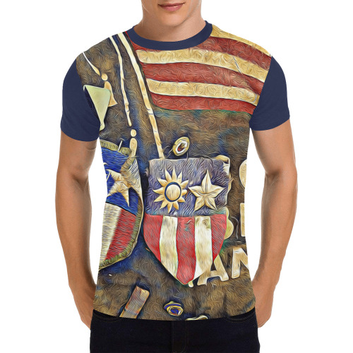 Patriotic All Over Print T-Shirt for Men (USA Size) (Model T40)