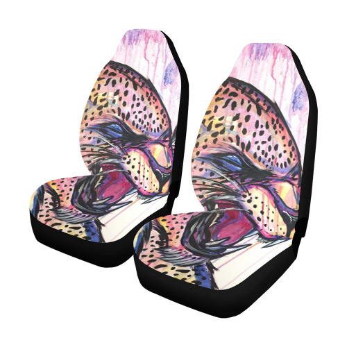 Leopard Scream Car Seat Covers (Set of 2)