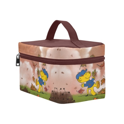 Ferald Dancing Amongst The Autumn Leaves Cosmetic Bag/Large (Model 1658)