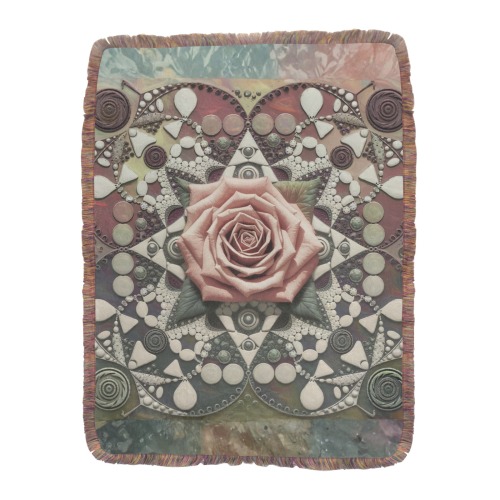Rose Centered Sacred Geometry Mandala