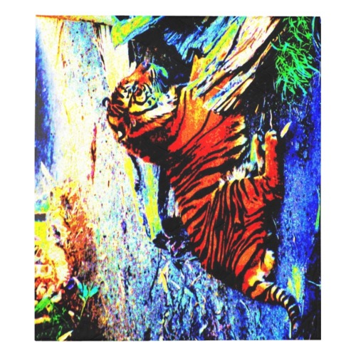 Relaxing Tiger Bright Quilt 70"x80"
