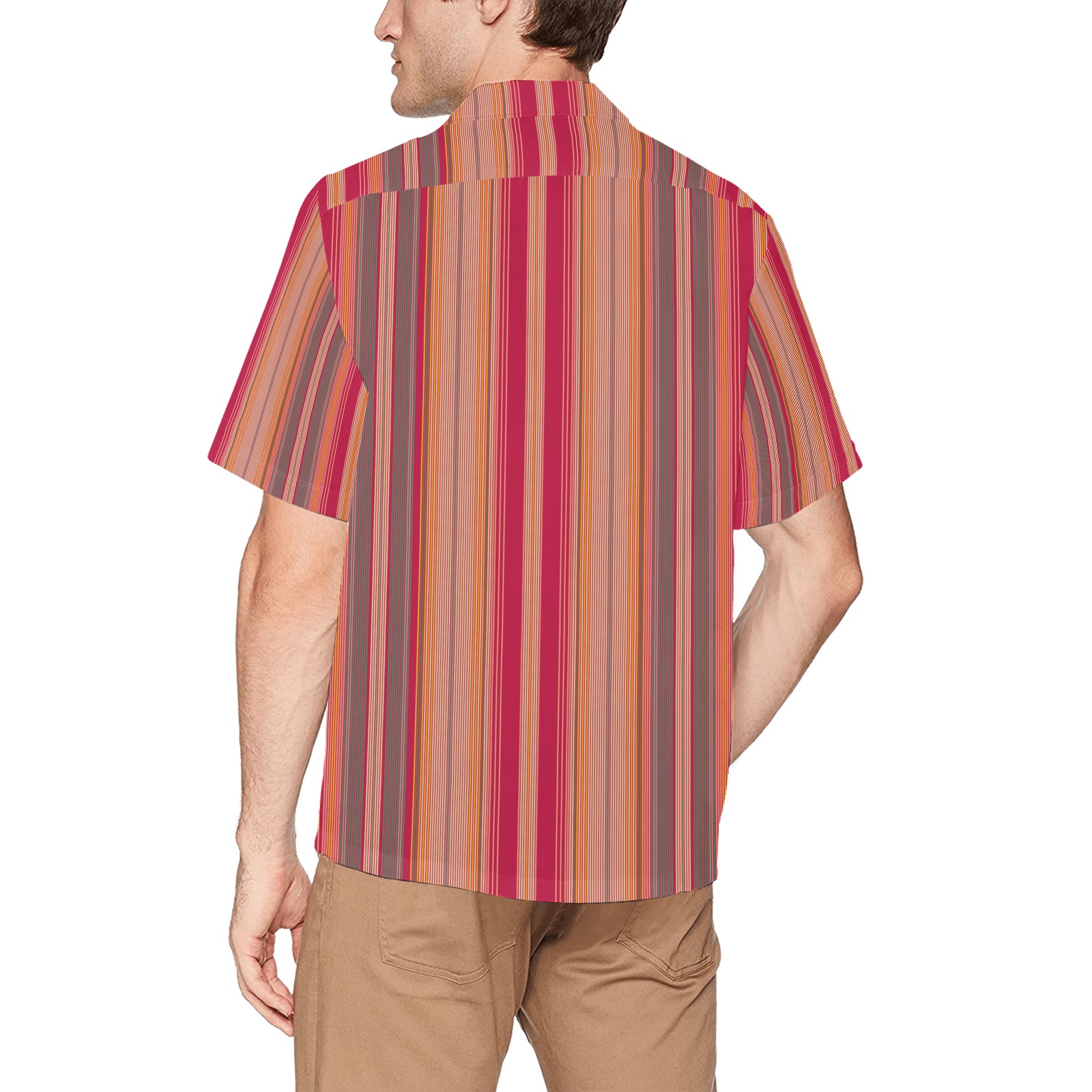 checks (21) Hawaiian Shirt with Chest Pocket (Model T58)