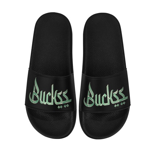 Buckss Mens Slides Moneyline Men's Slide Sandals (Model 057)