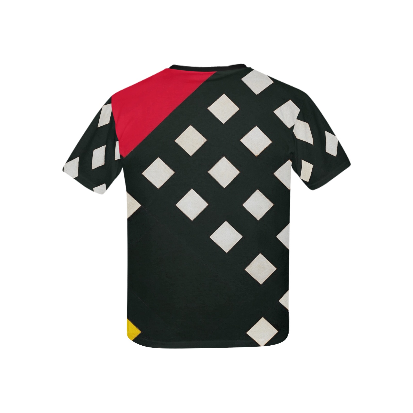 Counter-composition XV by Theo van Doesburg- Kids' Mesh Cloth T-Shirt with Solid Color Neck (Model T40)