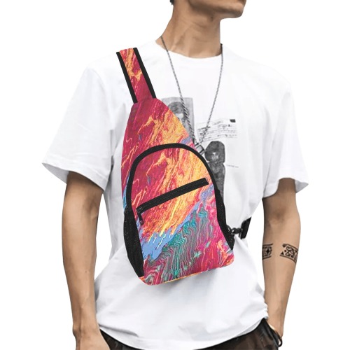 global warming All Over Print Chest Bag (Model 1719)