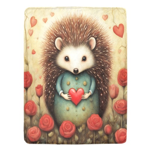 Hedgehog Love 2 Ultra-Soft Micro Fleece Blanket 60"x80"