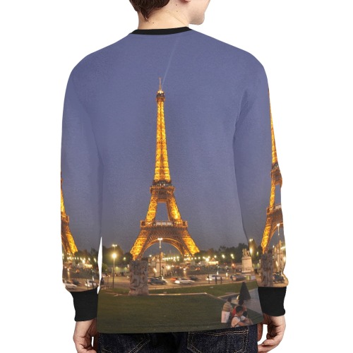 Tower France Kids' Rib Cuff Long Sleeve T-shirt (Model T64)