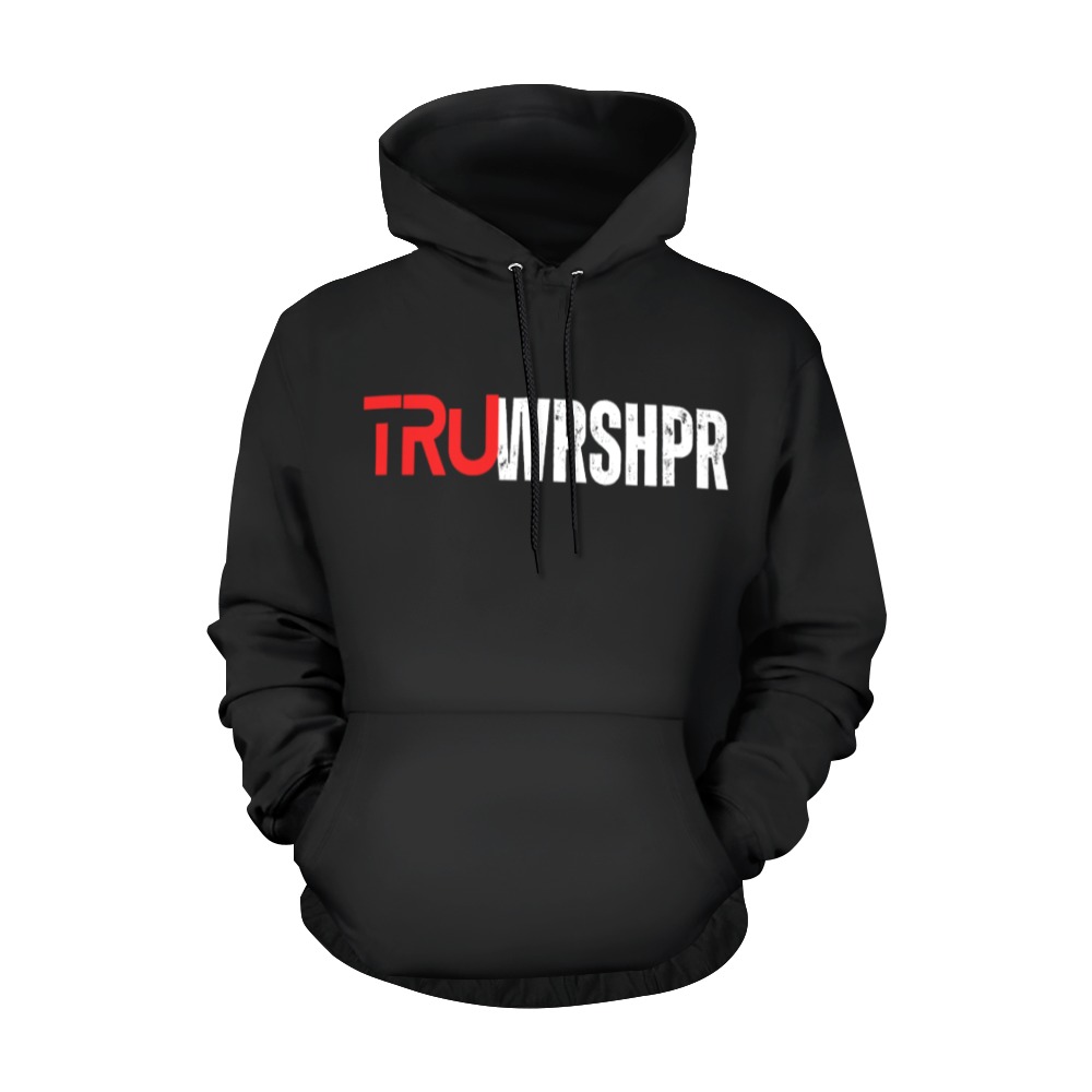 TRUWRSHPR FRONT N BCK All Over Print Hoodie for Men (USA Size) (Model H13)