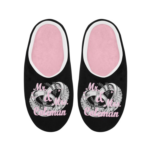 Wedding Women's Non-Slip Cotton Slippers (Model 0602)