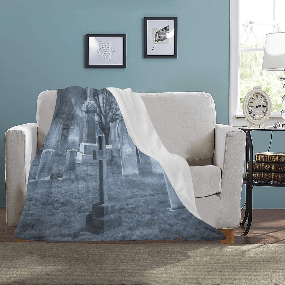 Haunted Cemetery Ultra-Soft Micro Fleece Blanket 30''x40''