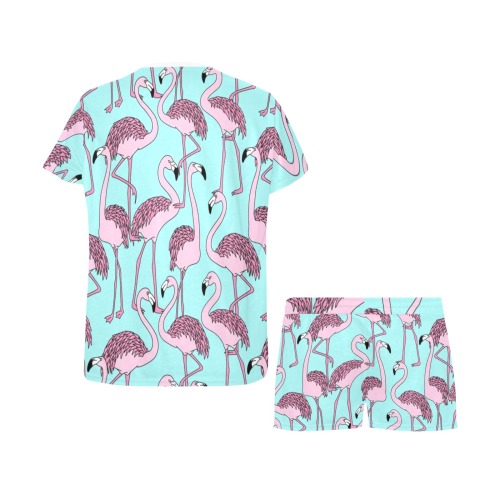 Flamingos Women's Short Pajama Set