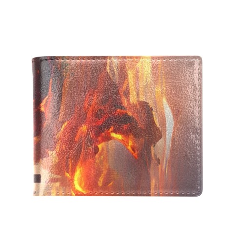 Fire_Sunset_TradingCard Bifold Wallet with Coin Pocket (Model 1706)