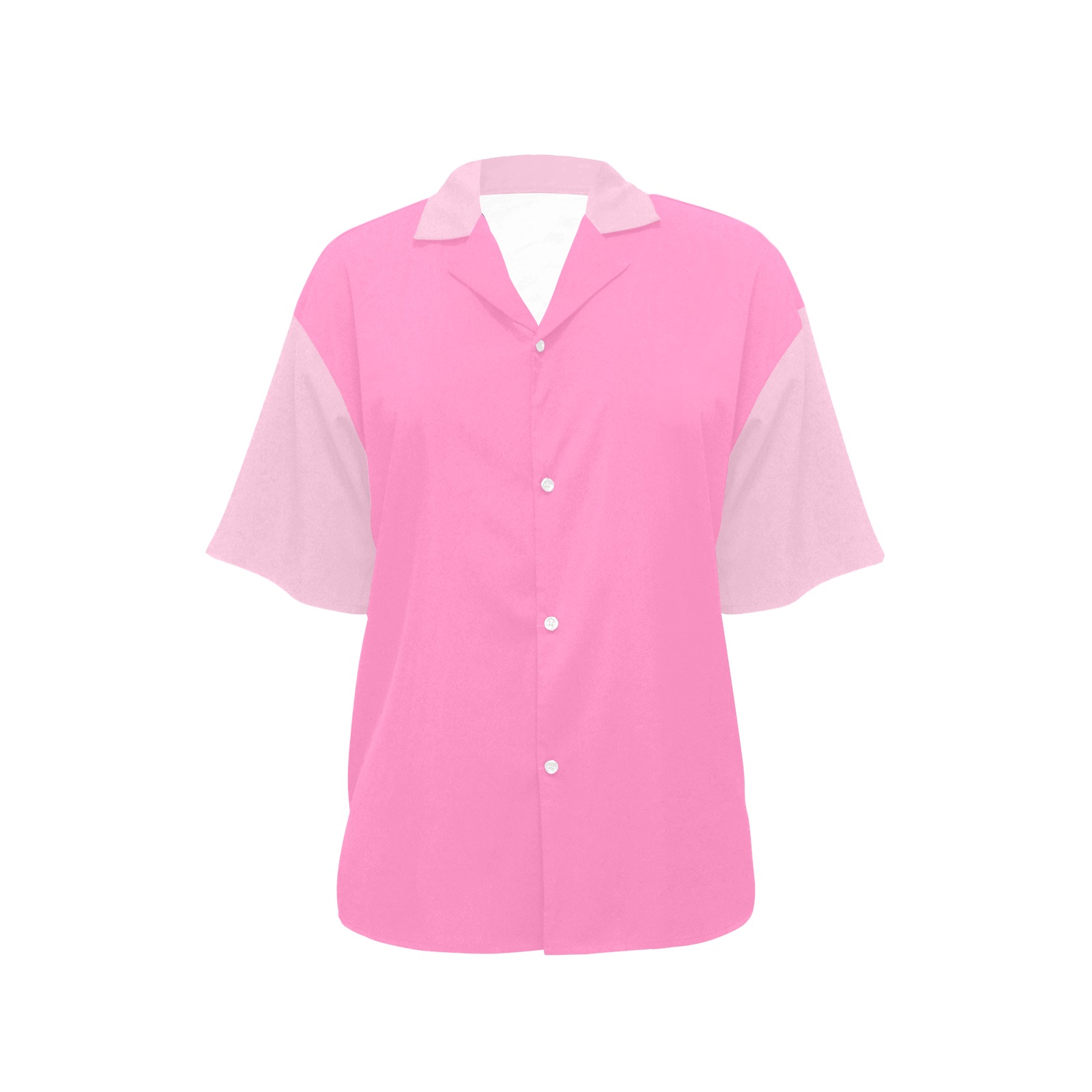 2 Tone Pink Hawaiian Style Shirt All Over Print Hawaiian Shirt for Women (Model T58)