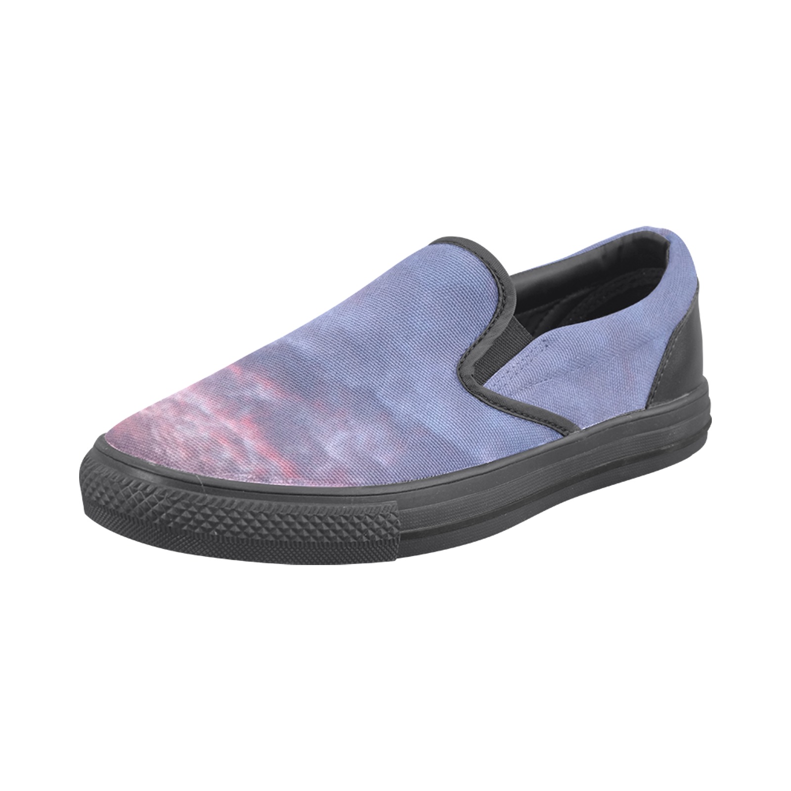 Morning Purple Sunrise Collection Slip-on Canvas Shoes for Kid (Model 019)